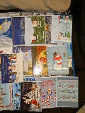 Lot of 22  Christmas Greeting Cards w/ Envelopes Assorted 5X7 & 4x6