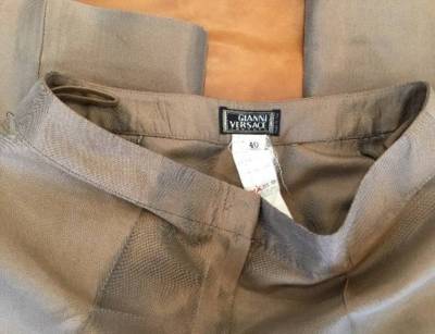 GIANNI VERSACE SILK PANTS SZ US 40 | eBay