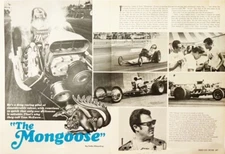 VRHTF VTG RARE NHRA VERY COOL MAGAZINE ARTICLE ON THE MONGOOSE-COOL FOR FRAMING