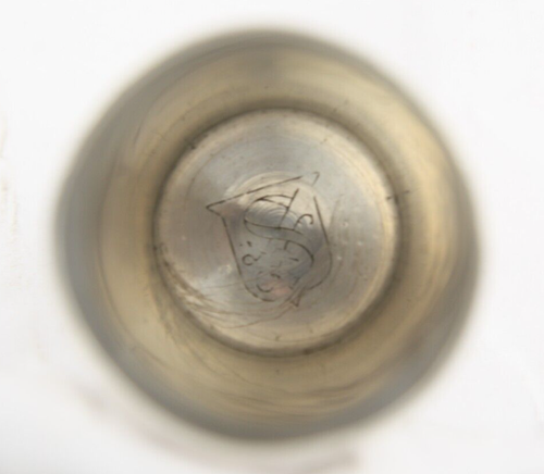 C 1880s Argento Sterling Simons Bros. Ditale Floreale Geranio Fiore L R Monogramma - Foto 2 di 8