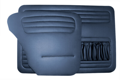 For VW OLD BEETLE BUG KAFER 1200 DOOR PANEL SET DARK BLUE 1958 - 1964