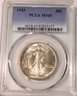 1943  Philadelphia Walking Liberty Half Dollar PCGS  MS65 White Nice Collectors