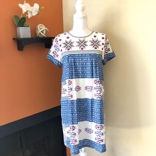 $180 Little White Lies XS Urban Outfitters Women Blue Dress Embroidered Boho
