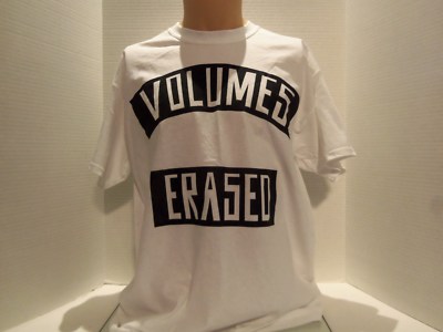 VOLUMES (ERASED) PROMO T-SHIRT- METALCORE- PROGRESSIVE-VERY RARE 2014  