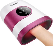 FIT KING Hand Massager with Heat for Hand Massage and Circulation Cordless