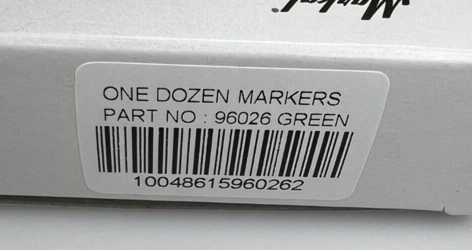 Laco Markal 96026 Dura-Ink #15 Fine Bullet Tip Markers Green (Box of 12) NEW