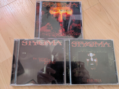 STYGMA 3 x CD Sammlung Hell Within /  Phobia / The Human Twilight Zone IV