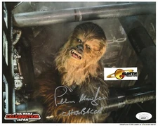 RIP Star Wars Celebration Official Pix Peter Mayhew, Chewbacca 8x10 JSA COA