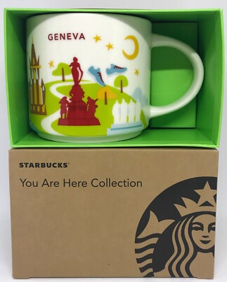 STARBUCKS YOU ARE HERE COLLECTION SWITZERLAND GENEVA CERAMIC