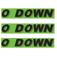 Car Dealer Vinyl Windshield Slogan Stickers 3 Dozen Chartreuse Black Window Sign