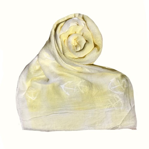 Women's Scarf Scarves Sailing Anchor Sea Nautical Wheel Soft Airy Sheer Summer - Foto 8 di 13