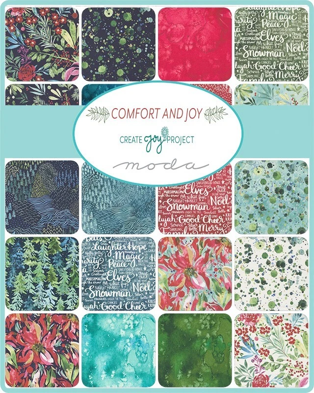 Moda COMFORT & JOY Create Joy LAYER CAKE 42 10" Squares Quilting Watercolor - Image 2 of 4