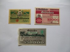 3 Lose Wohlfahrts Geld Lotterie K&ouml;nigin Carola1919 Sachsen Ged&auml;chtnis Stiftung +