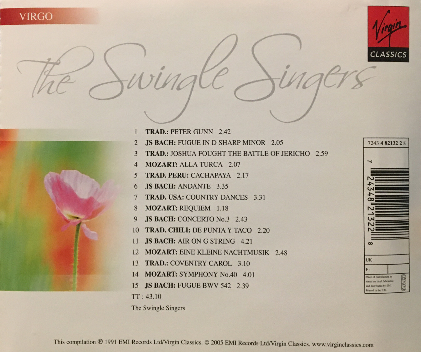 Photo 2 - Les Swingle Singers par les Swingle Singers (CD, Aug-2005, Virgin)