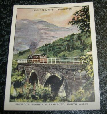 Churchman (LARGE) - Wonderful Railway Travel Card No2 - Snowdon Mountain Railway