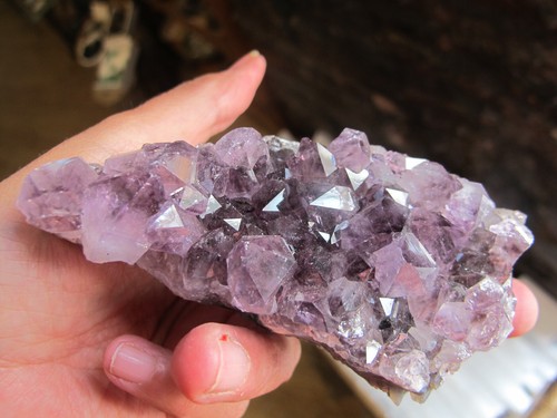 Amethyst Crystal Healing Cluster bed points intuition natural Power stone 295g - Picture 8 of 24
