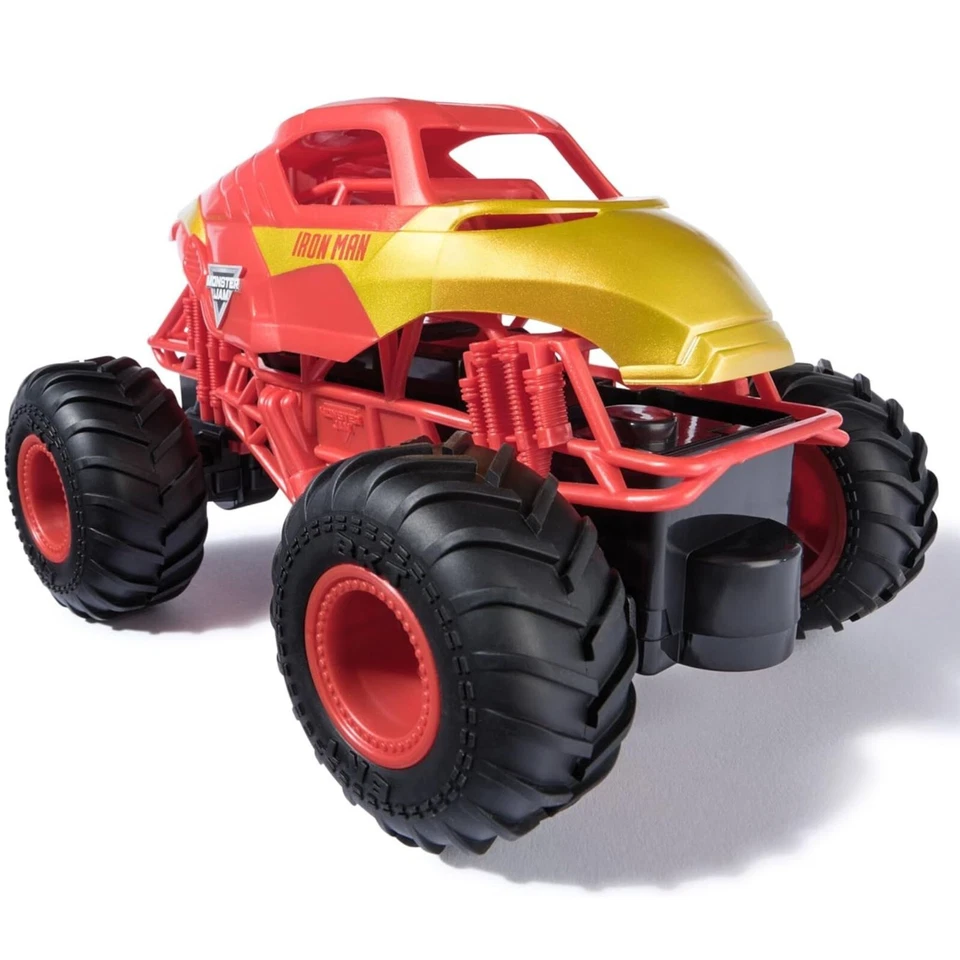 Monster Jam RC Truck Marvel Iron Man Remote Control Car 1:24 Scale, Age +4 - Image 4 of 4