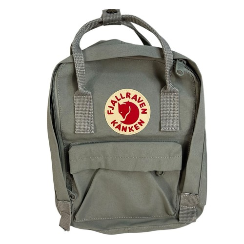Fjallraven Kanken Mini Everyday Outdoor Backpack Pockets Kånken Gray Reflective