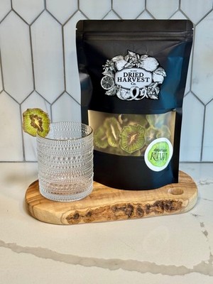 Premium Dehydrated Kiwi Slices | Garnish for Cocktails, Baking & Crafts