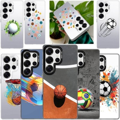 For Samsung Galaxy S26 S24 S23 S25 Utra Footballs Phone Case Rigid PC Back Cover