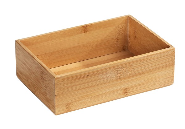 Bambus Ablage Organizer Box KüChe Bad Aufbewahrung Schminkutensilien Schmuck-image