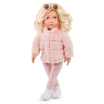 18'' Our Generation Ava Fashion Doll w/ Blonde Hair Pink Coat & Sunglasses