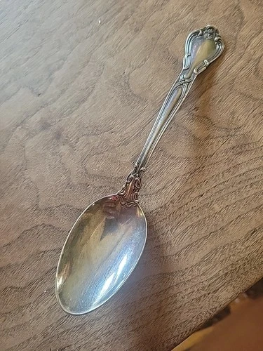 1950s GORHAM Sterling Silver CHANTILLY 7" Oval Soup/ Dessert Spoon NO MONO 43 g.