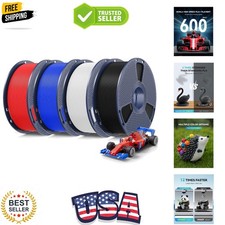 4KG Upgrade PLA 2.0 3D Printer Filament Bundle, PLA Plus 2.0 Filament 1.75mm,...