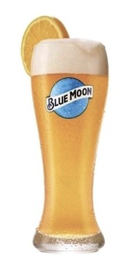 2 Blue Moon Pint Gläser 20oz Brandneu Pub Man Cave Hausbar 