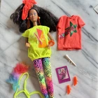 Vintage 80s Barbie Rockers Dee Dee African American Doll w/ Accessories More