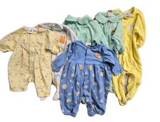 Vintage Carter's Absorba Boys One Piece Romper 0-3 6 Months Lions Lot Of 6