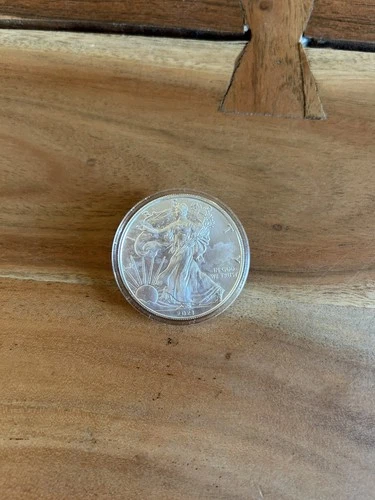 2021 1 oz Silver American Eagle Brilliant Uncirculated Coin .999 1oz. BU Type 1