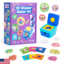 Educational Insights 3D Sticker Maker Kit - Craft Kit for Kids, Mess Free Activi