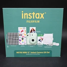 Fujifilm Instax Mini 12 Bundle, Album, Film, Hard case, & Stickers - Mint Green