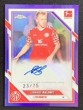Lennard Maloney 2025-26 Topps Chrome Bundesliga Purple Auto /75 #BA-LEM