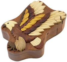 Flying Eagle Secret Wooden Puzzle Box