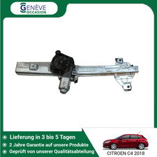 🇩🇪 RECHTER VORDERER FENSTERHEBERMOTOR ➤ CITROEN C4 9802531780 ♻️