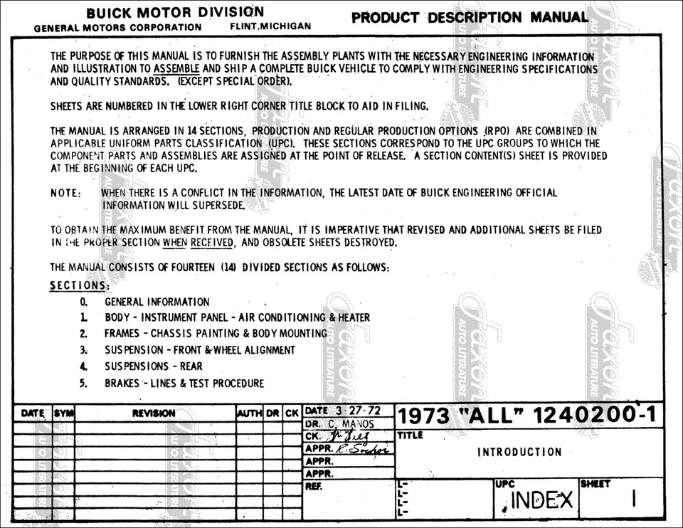 1973 Buick Century and Regal Factory Assembly Manual Luxus Eploded Views - Image 2 of 4