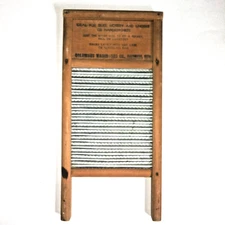 Antique Handi Columbus Washboard Co 18" x 8 1/2" Travel Washboard