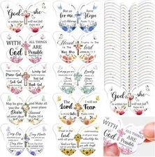 Lothee 80 Pcs Christian Gifts Bulk for Women School White, Pink, Multicolor 