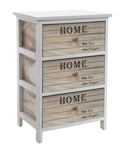 COSTWAY Cassettiera In Legno, Cassettiera Moderna Con 3 Cassetti Maniglia Incorporata E Dispositivo Anti Ribaltamento Per Camera Da Letto Ingresso Cabina Armadio 75 X 42 X 75 Cm Grigio 82296811