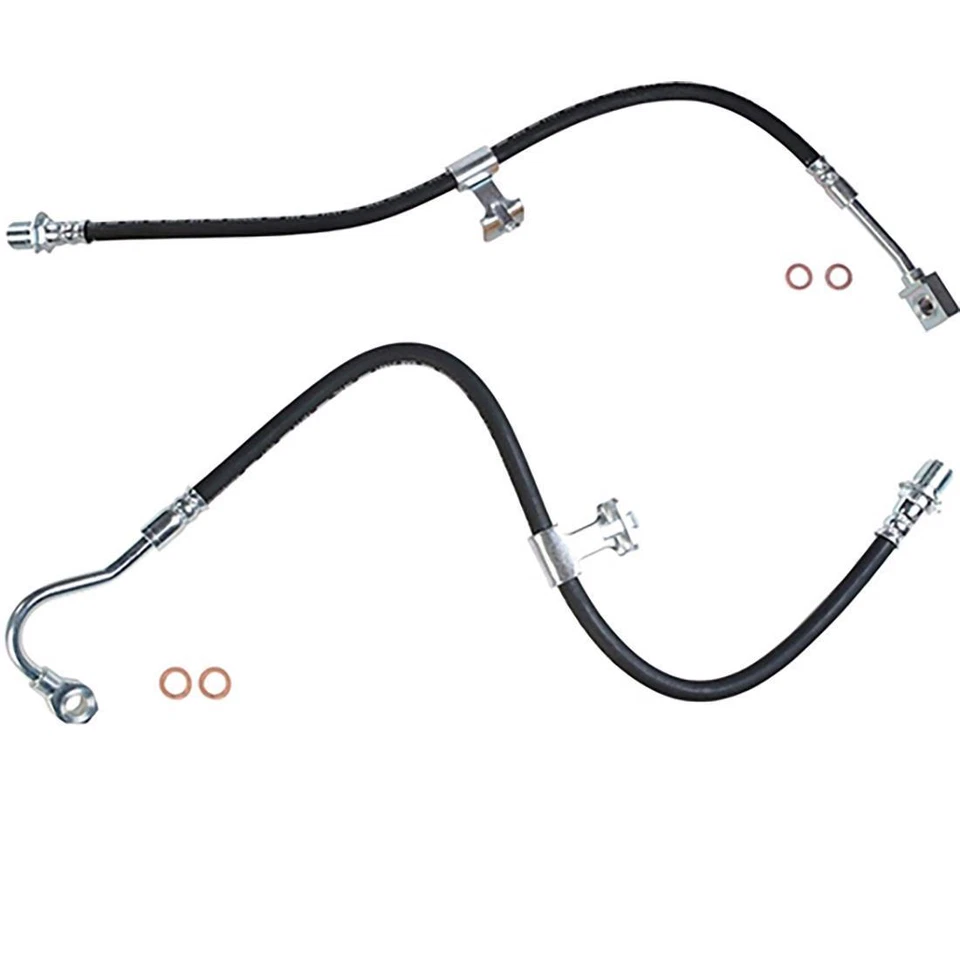 2X Manguera de línea de freno delantero Sunsong para Chevrolet C30 1979 1980 1981 1982 1983 Foto 2 de 4