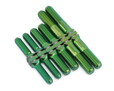 J&T Bearing Co. HongNor X5B Titanium ''Milled'' Turnbuckles Set (Green)