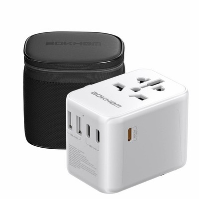 Weltweiter Reiseadapter mit USB C PD 30W Schnellladung Universal Steckdose Dual