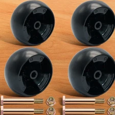 4-Pack 5'' Mower Deck Wheel Kit for MTD & Cub Cadet - Durable Replacement