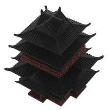 Mini Pagoda Statue: Miniature Chinese Japanese Pavilion Sculpture - Zen Garden