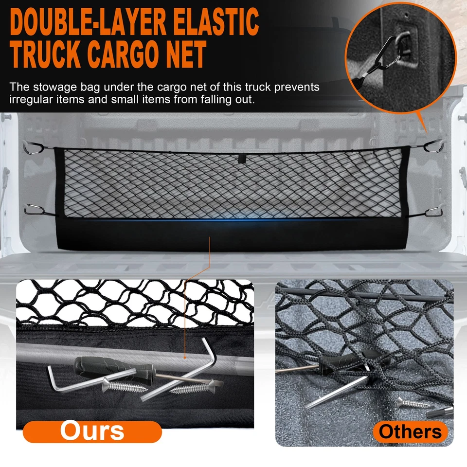 Red de almacenamiento estilo sobre camión camión para accesorios Ford Maverick 2022-2026 Foto 3 de 4