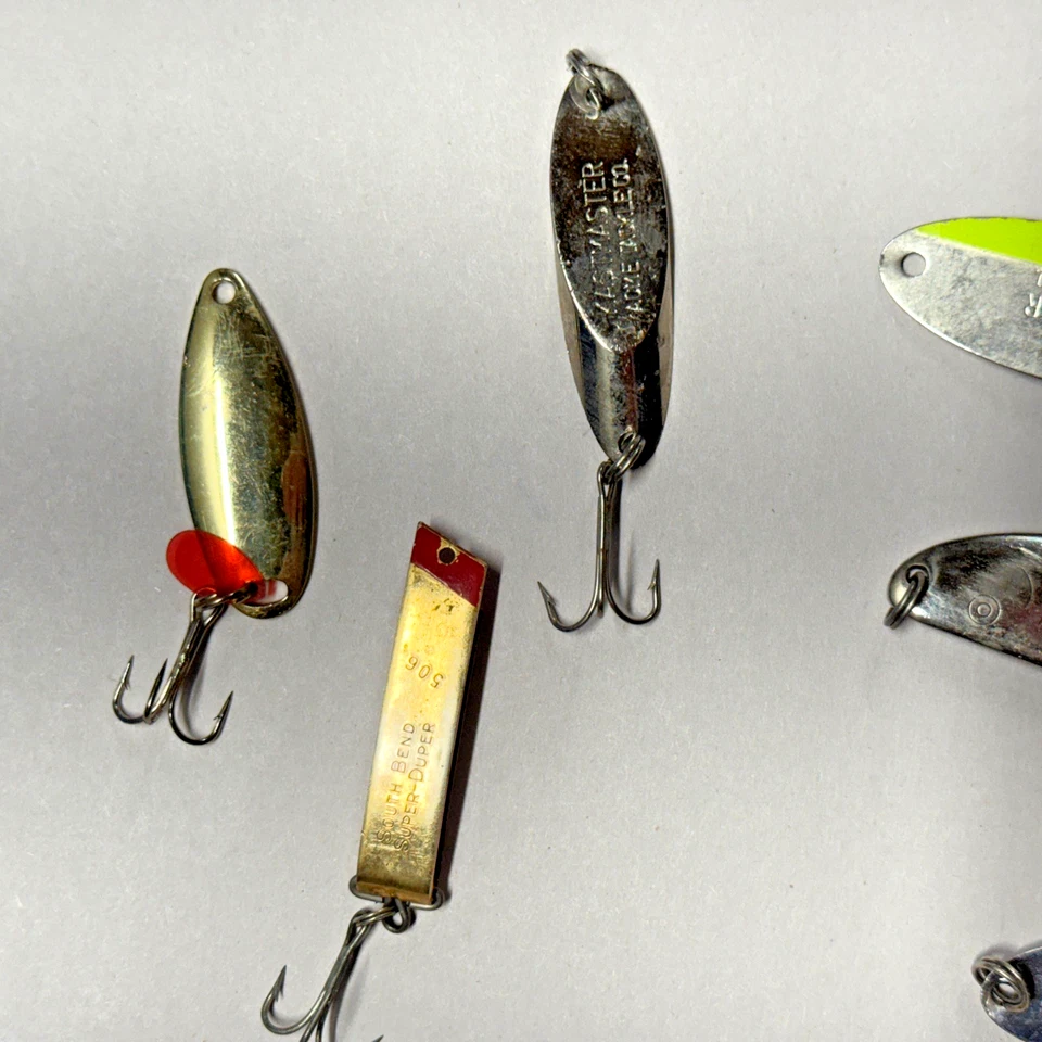 Lote de 13 cucharas de pesca vintage Pflueger Acme Miller Blue Fox *Ver descripción* Foto 4 de 4