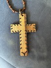 Handmade Wooden Catholic Rosaries Rosary Necklace w/ leather stitches — photo 4