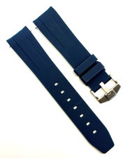 Horus Swatch X Omega Moonwatch 20mm x 18mm Indigo Blue Rubber Watch Strap OEM